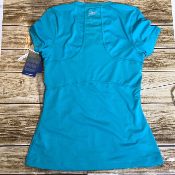 Reebok slim fit play dry workout tee size small - Picture 4 of 6